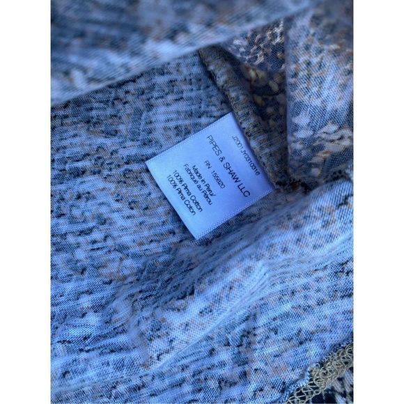 Veronica Beard Jeans Casey Snake-Print V-Neck Tee Shirt, Size 3XL, MSRP $118 - Picture 7 of 9